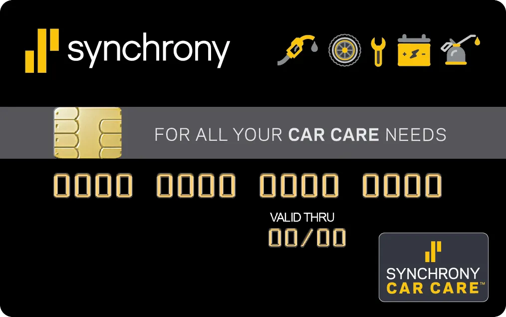 Synchrony Car Care financing card